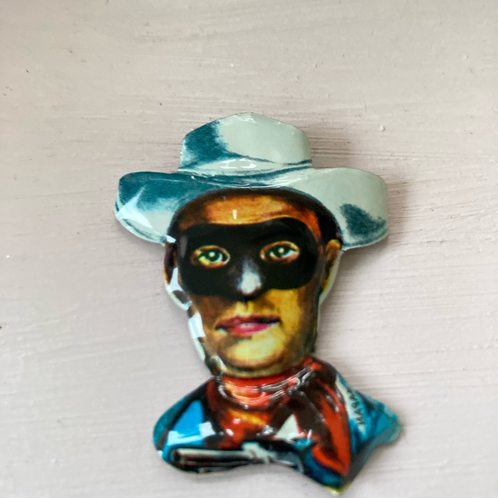 Vintage Tin Japan Lone Ranger Pin